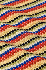 Top Double V Beebop Stripe Custard Yellow