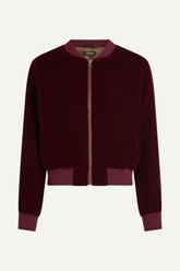 Jacke Bessie Gamine Velvet Bordeaux Red