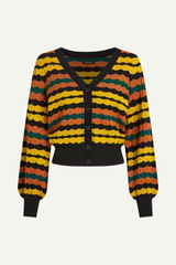 Strickjacke V Royal Black