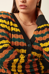 Strickjacke V Royal Black