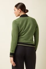 Jacke Cleo Ivy Check Guacemole Green