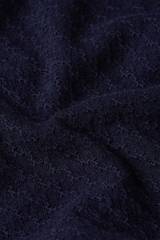 Strickjacke Deep V Cedar Blue