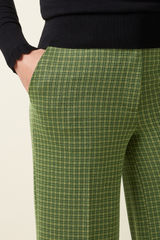 Hose Federica Ivy Check Guacemole