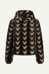 Mantel Judy Deco Fur Black