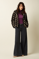 Mantel Judy Deco Fur Black