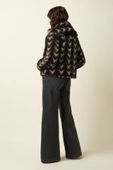 Mantel Judy Deco Fur Black