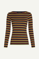 Longsleeve Lili Frostine Stripe Spicy Orange