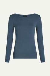 longsleeve shirt lili uni rib in shadow blue von king louie im youmee.market bern