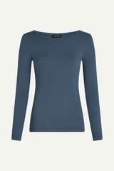 longsleeve shirt lili uni rib in shadow blue von king louie im youmee.market bern