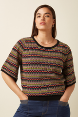 Top Maree Meisel Multi Color