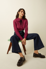 Hose Paige Walker Denim Indigo Blue