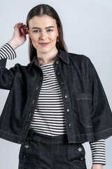 Bluse Breezy Harbor Overshirt Black