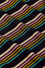 Top Rollneck Frostine Stripe Woodbine Green