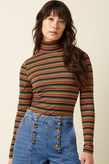 Top Rollneck Lumi Stripe Multi Color