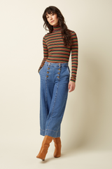 Top Rollneck Lumi Stripe Multi Color