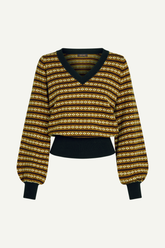 Leichter Pullover V-Neck Walter Black