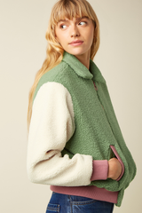 Jacke Fay Teddy Shade Green