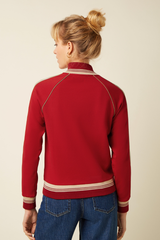 Jacke Lila Daytona Sweat Chili Red