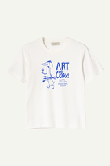 T-Shirt Art Class White