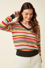 Pullover Mauve V Basile Multi Color