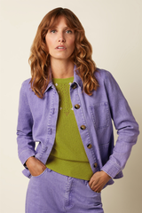 Jacke Ellen Colored Denim Sheer Lilac