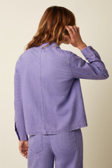 Jacke Ellen Colored Denim Sheer Lilac