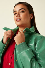 Jacke Isa Shine Neptune Green