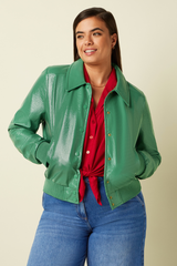 Jacke Isa Shine Neptune Green