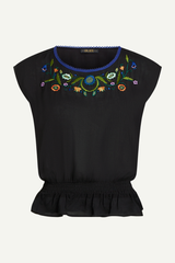 Top Selly Smock The Lane Black