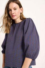 Bluse OCS Blue Brown