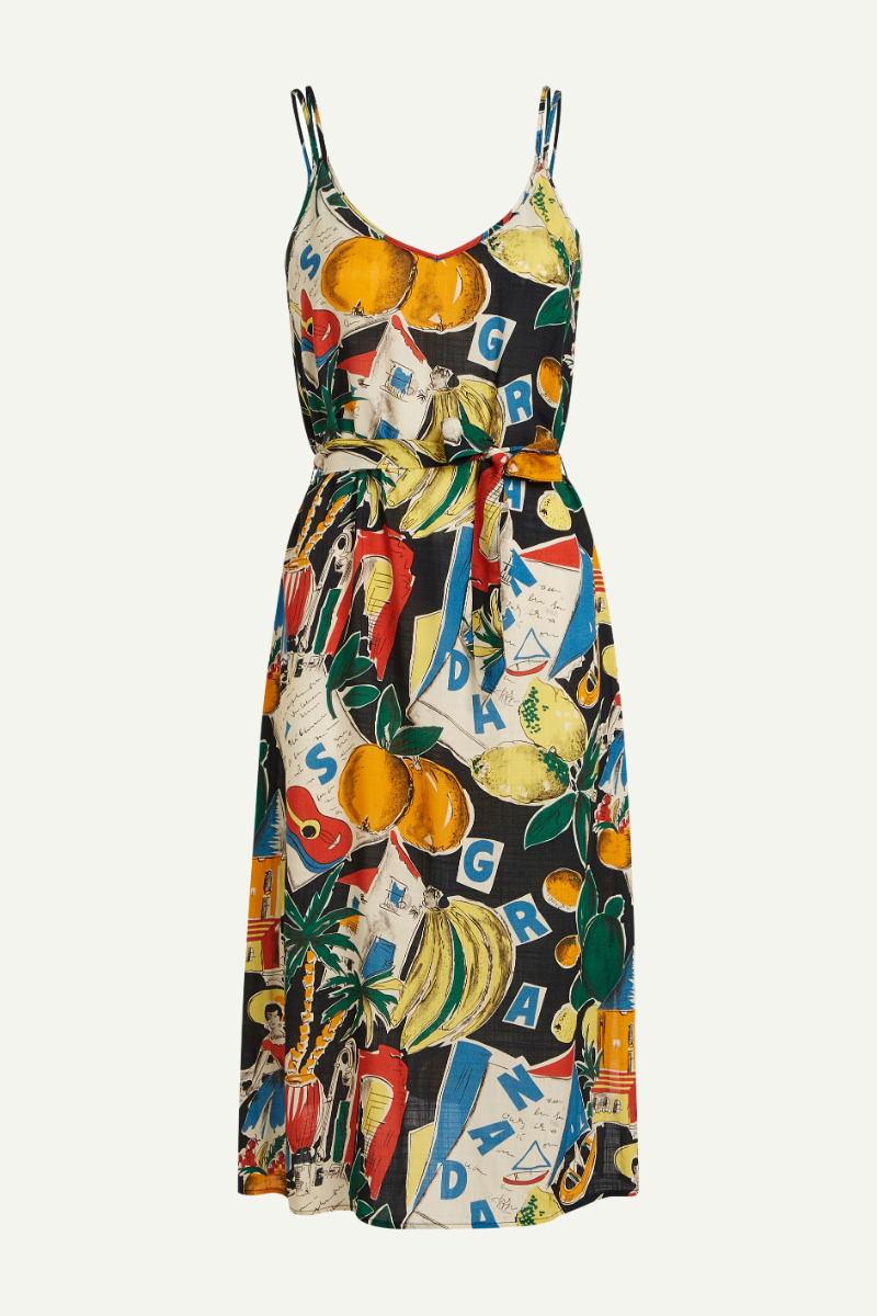 Sommerkleid mit Retroprint von King Louie im Youmee.market Bern