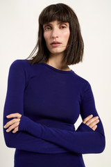 Longsleeve Rundhals GOTS Violet