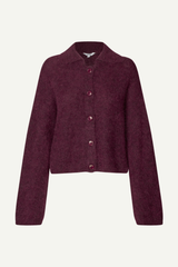 Strickjacke mit Knöpfen in bordeauxrot von mbyM im youmee.market in Bern