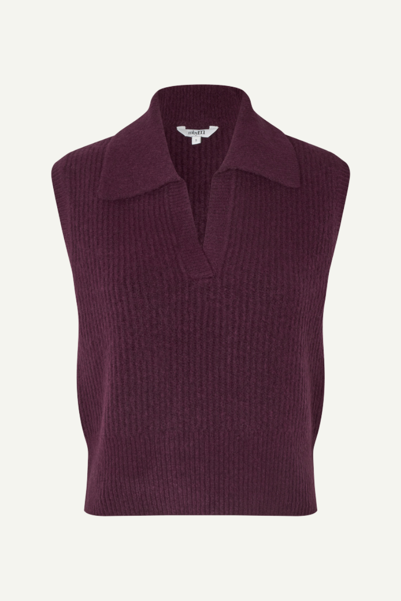 Gilet gestrickt in bordeauxrot von mbyM im youmee.market in Bern