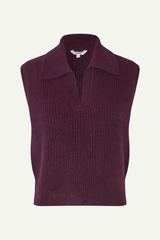 Gilet gestrickt in bordeauxrot von mbyM im youmee.market in Bern