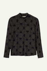 Top Roll With It Turtleneck Black