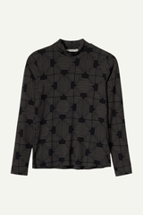 Top Roll With It Turtleneck Black