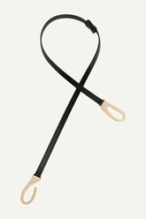 schwarzer, dünner Gurt mit goldenem Verschluss von King Louie im Youmee.market Bern