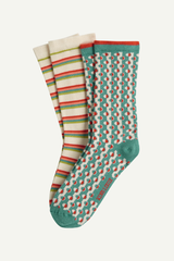 Socken 2er-Pack Cosette Matcha Green