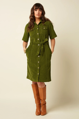 Kleid Kate Baby Cord Posey Green