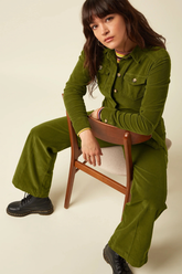 Jumpsuit Mia Baby Cord Posey Green