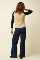 Jeans Paige Petite Onyx Denim Deep Blue