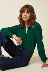 Bluse Maisie Noble Botanical Green