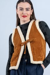 Gilet Cozy Retro Hug Brown