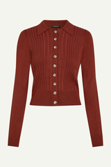 Cardigan Sofie Match Knit Spicy Brown