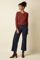 Cardigan Sofie Match Knit Spicy Brown
