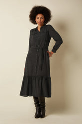 Kleid Olive Ruffle Tilly Black