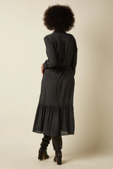 Kleid Olive Ruffle Tilly Black