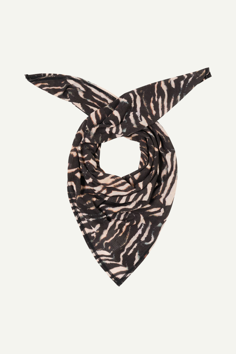 Schal Tuch Print Animal Stripes Rose