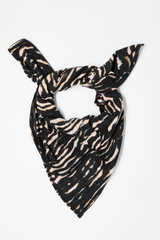 Schal Tuch Print Animal Stripes Rose